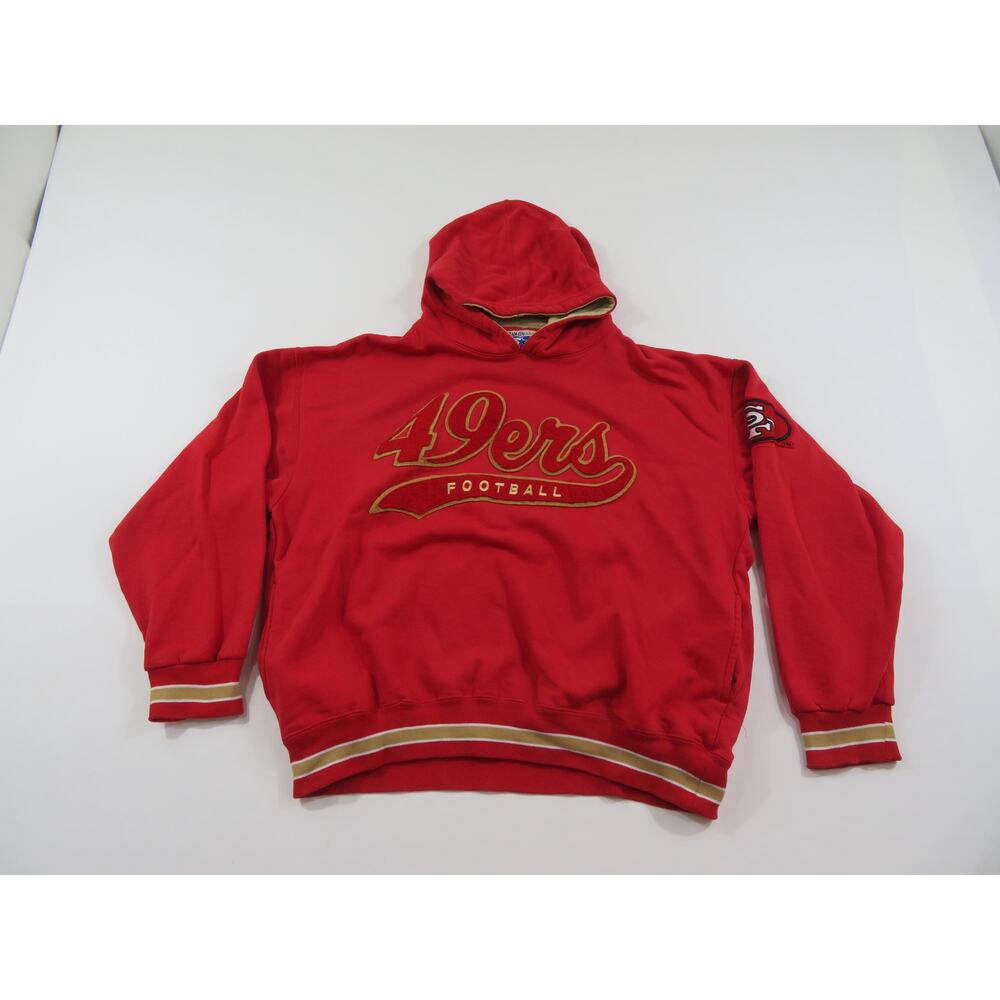 San Fransisco 49ers Starter Hoodie, Red Sweatshirt, Sz L 1990s